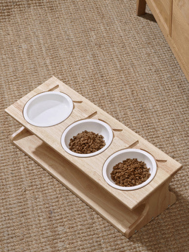 Elevated Pet Feeder - 3 bowls