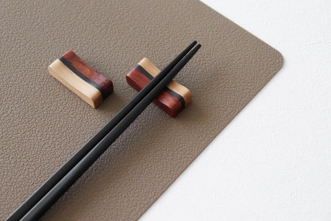 Natural Wood Cutlery Support Set