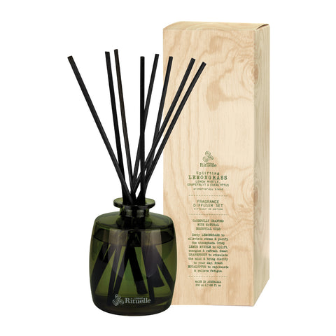 Lemongrass, Lmon Myrtle, Grapefruit & Eucalyptus Diffuser Set