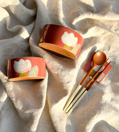 [Ouchi] Tulip Rice & Soup Bowl Set - PRE-ORDER