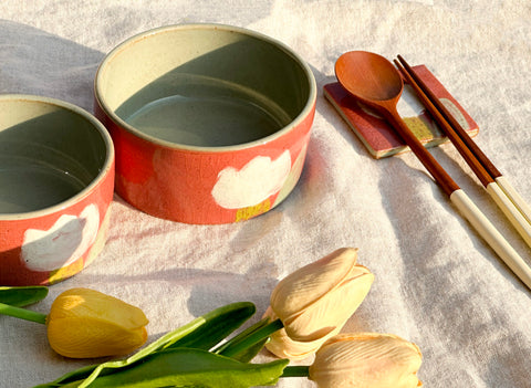 [Ouchi] Tulip Rice & Soup Bowl Set - PRE-ORDER