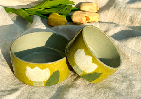 [Ouchi] Tulip Rice & Soup Bowl Set - PRE-ORDER