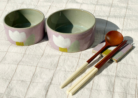 [Ouchi] Tulip Rice & Soup Bowl Set - PRE-ORDER