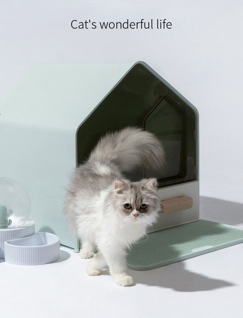Enclosed Cat Litter House