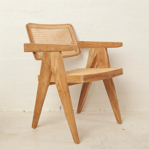 Rattan Squared Off Dining Chair