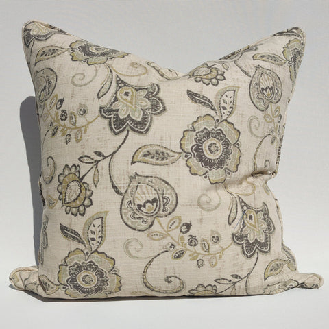 Designer Fabric by ACTEX- Linen Cushion - Cottage Garden