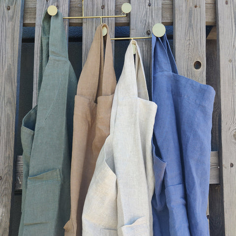 [PREORDER] Stonewashed Pure French Linen Pinafore